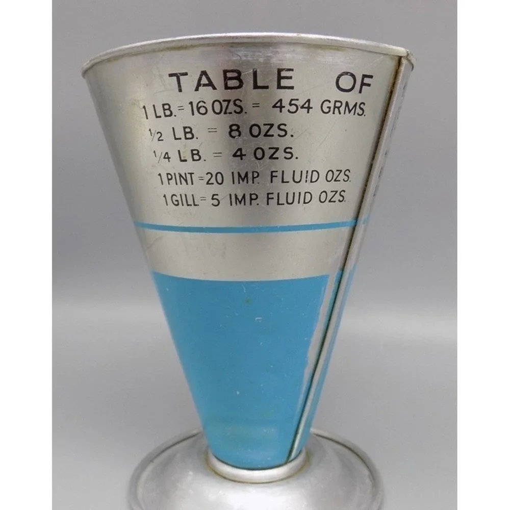 Vintage Tala Cooks Measure Weights & Measures At a Glance #1598 Aluminum England